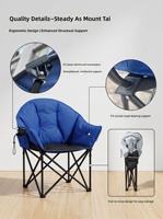 Chaise de camping chauffante USB à dossier haut, pliable et rembourrée, avec 3 niveaux de chaleur pour la randonnée hivernale, la pêche, les pique-niques et la plage