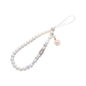 Style coréen <span class=keywords><strong>Xiao</strong></span> Yangmei sangle de téléphone pour les femmes petit fruit pendentif perlé suspendu corde Anti-chute chaîne téléphone portable - Product Image 1