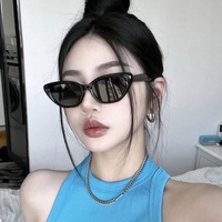 Nouvelles lunettes de soleil œil-de-chat multicolores style Y2K unisexe, inspirées de l'Instagram, haut de gamme, protection UV400, petite monture, style européen et américain