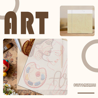Kit de broderie artisanale européenne, fleurs faites à la main, pochoirs en acrylique pour la décoration artisanale