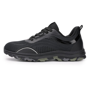 Chaussures de randonnée pour hommes, dessus en mesh, bout rond, respirantes, semelle extérieure en caoutchouc, semelle intermédiaire en EVA, toutes saisons, chaussures de marche en plein air - Product Image 4