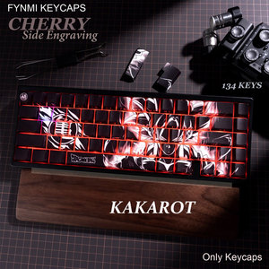 คีย์แคป KAKAROT GOKU Cherry Profile 134 ปุ่ม ISO/ANSI แบบสลักด้านข้าง PBT Dye Sublimation คีย์แคปแบบ <span class=keywords><strong>Double</strong></span> <span class=keywords><strong>Shot</strong></span> - Product Image 2