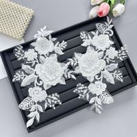 AFFNINTY Novel Design Strass Paillettes Broderie Dentelle Abaya Applique Perlée Patch pour Hijab Vêtements Accessoires
