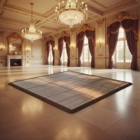 Vente en gros de sols en vinyle PVC modernes antidérapants de grande taille, portables, pour la danse en intérieur