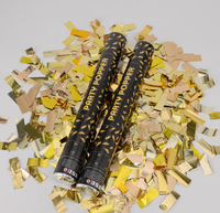 Nicro, superventas, de mano, para bodas, lámina dorada, tirador de papel, cañón, pistola, fiesta, Popper, confeti personalizado, lanzador de pistola con forma de mezcla