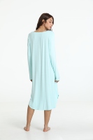 Vente en gros de pyjamas personnalisés pour femmes populaires chemise de nuit longue et confortable pour la maison