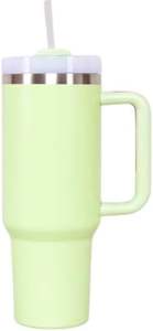 Hot Sells Custom Double Wall Stainless Steel Termo 40 Oz <b>Tumbler</b> <b>With</b> Handle and <b>Straw</b> Travel Car Cup for Gift - Product Image 4