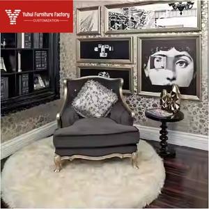 century Modern <strong>Neo</strong>-classical Postmodern Fabric Sofa Set for Large and Small Apartments Living Room Solid Wood Simple Sofa <strong>Luxury</strong> - Product Image 5