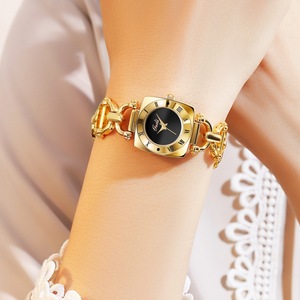 Reloj de Pulsera de Cuarzo para Mujer, Brazalete de Aleación, Esfera con Números Romanos, Reloj de Vestir Elegante Vintage, Resistente al Agua 3BAR - Product Image 6
