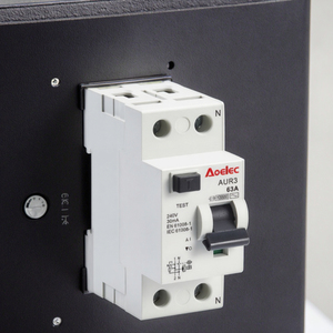 Interruptor Diferencial Modular AUR3 (RCCB) 10kA 30mA 2P 63A con Reconexión Automática, Montaje en Riel DIN, Cubierta Resistente al Fuego PA66 - Product Image 2