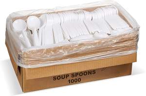 big heavy weight <b>soup</b> <b>spoon</b> PP Thickened Cutlery - Product Image 2