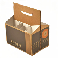 Venta al por mayor de 6 botellas de vino tinto de embalaje caja de cartón de envío impreso whisky cerveza caja de embalaje corrugado para pequeño