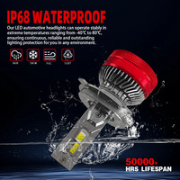 Ampoule de phare LED super lumineuse 120W 5600LM bicolore pour voiture, contrôle intelligent par application, système de refroidissement en cuivre, vente en gros