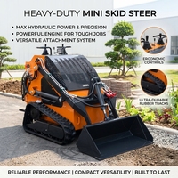 Compact Track Loader dengan Quick Attach Plate dan Berbagai Bucket untuk Pekerjaan Pembongkaran, Lansekap, dan Pertanian