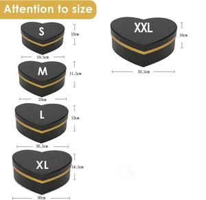 <strong>Flower</strong> Gift Boxes with Lids for Present Heart Shaped <strong>Flower</strong> Boxes for Arrangements Set of 5 Floral Gift <strong>Box</strong> for Valentine's Day - Product Image 2