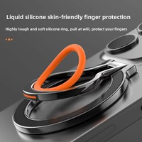 Support de téléphone et tablette créatif et décoratif, robuste, avec anneau de maintien magnétique pour doigt, accessoires de support au sol