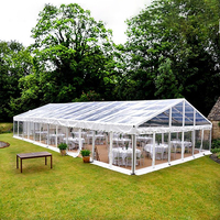 Tente chapiteau en aluminium pour fête de mariage transparente pour 600 personnes Tentes 20X50 pour événements