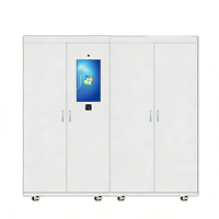 Serrure électronique à clavier Zhongshun avec RFID, dessus en acier, 6/7/4 compartiments, 2 portes, 9/5/4 étagères, 115V 60Hz