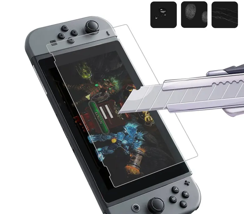 Горячая продажа закаленное стекло экрана протектор для Nintendo Switch