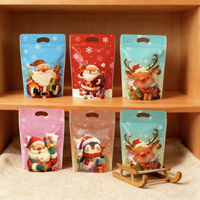 Sacs cadeaux de Noël avec poignées, différents styles, sacs à biscuits, friandises, bonbons, collations pour les fêtes de Noël d'hiver, décorations, cadeaux