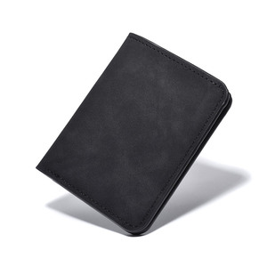 <span class=keywords><strong>Portafoglio</strong></span> da <span class=keywords><strong>uomo</strong></span> Portacarte <span class=keywords><strong>Portafoglio</strong></span> corto Ultra sottile in morbida pelle verticale Casual standard per gli uomini - Product Image 2