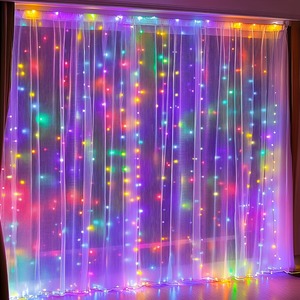 Guirlandes lumineuses LED scintillantes, lumières de pluie de météores de luxe avec crochets pour festivals commerciaux, décoration de Noël à domicile, ornement d'arbre de Noël - Product Image 3
