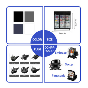 Commercial Vertical Cooler Flower Display Refrigerator Equipment Energy Efficient Flower Showcase Fridge for Supermarket - Product Image 2