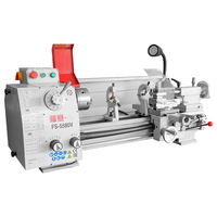 Tour à bois et à métaux miniature de haute précision CE approuvé 220V 750W FS-5580V, machine de fraisage et de perçage horizontale à vitesse variable