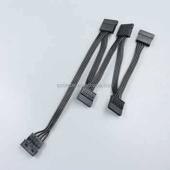 4 Pin to 5 SATA Power