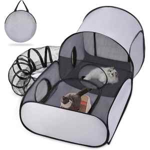 Three-in-One Pet Camping Tent Large Interior Space for Rest & Play Easy-to-Fold & Install Cat Carrier - Product Image 1