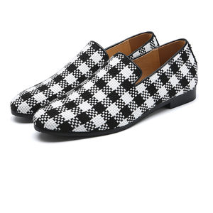 Mocassins en tissu pour hommes et femmes, grandes tailles 37-48, design unique en forme de cube - Product Image 1