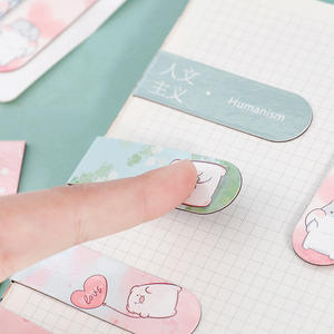 Custom Luxe Gepersonaliseerde Promotionele School Kids Leuke Schattige Kleurrijke Effen Bladwijzer Bulk Schattige Paperclip Magnetische Bladwijzers - Product Image 3