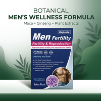 Capsules de soutien à la fertilité masculine - Complément alimentaire à base de Maca et de Ginseng pour le bien-être masculin et la vitalité quotidienne
