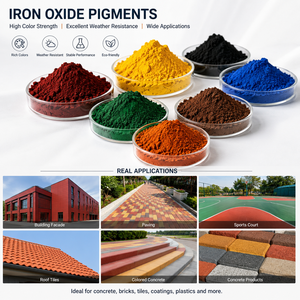 Pigmento Inorgánico de Óxido de Hierro Fe2O3, Polvo de <span class=keywords><strong>Color</strong></span> para Cerámica, Concreto y <span class=keywords><strong>Ladrillo</strong></span>, <span class=keywords><strong>Precio</strong></span> para Recubrimientos y Pinturas - Product Image 3