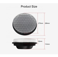 Modul Lampu Lalu Lintas LED Bola Kuning Dia.300mm(12inci) dengan Lensa Sarang Laba-laba untuk Penjual Lampu Lalu Lintas