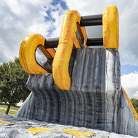 Plateforme de saut gonflable en PVC pour sports extrêmes avec toboggans pour usage commercial et extérieur