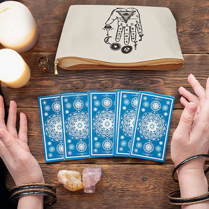 حقيبة مرحلة من مراحل بطاقات التاروت بسحاب مخصص حقيبة مستحضرات تجميل ساحرة حقيبة تجميل قوطية جمالية للزينة - Product Image 6