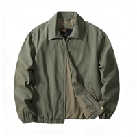 Veste de golf en toile légère et élégante pour homme, coupe slim, coupe-vent, bomber, streetwear, veste décontractée, printemps, automne, résistante aux intempéries