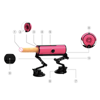 Automatischer Realistischer Stoßvibrator Dildo-Maschine mit Verschiedenen Aufsätzen Sexspielzeug für Paare