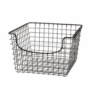Organizer <b>Storage</b> Bin <b>Baskets</b> with Handles Metal Wire Food for Kitchen Cabinets Pantry Bathroom Laundry Room for Home Hotel - Product Image 5