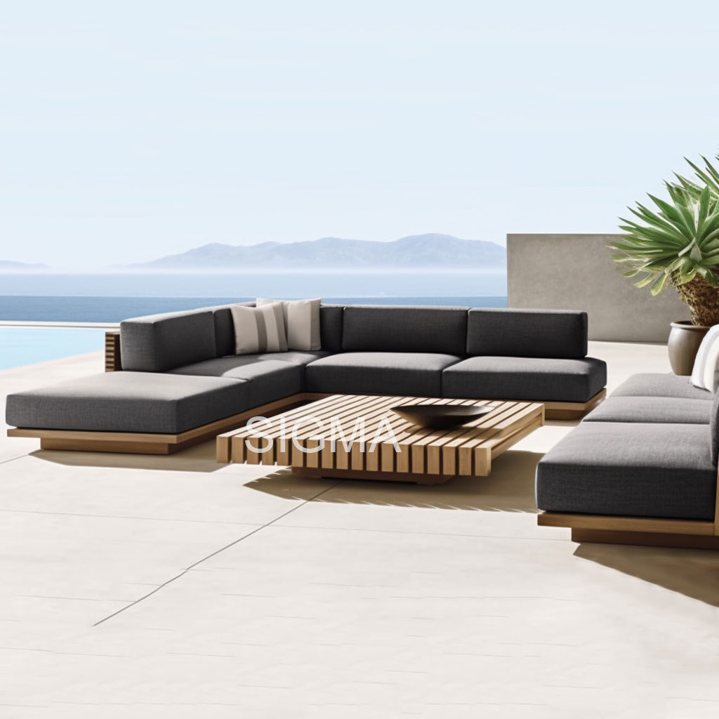 Wholesale China High Quality Modernos Estilo Garden Set Furniture Modern Design Comfort Outdoor Patio Couch 2 Seater Sofa