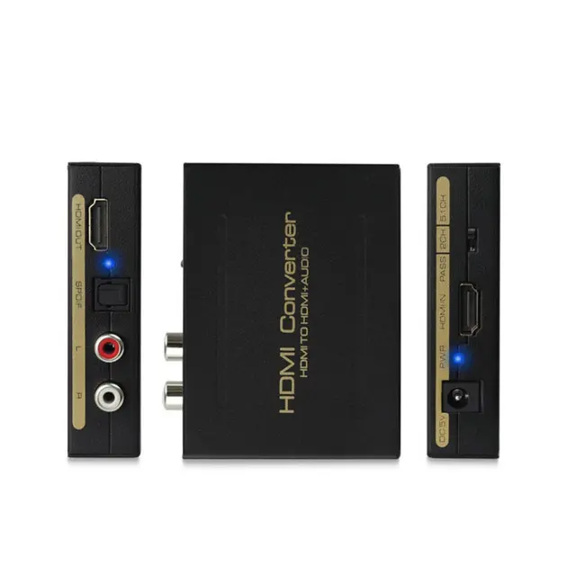Wholesale for Distributor Bulk Price HDMIAudio Extractor 1080P Optical SPDIF 5.1CH RCA Output Adapter
