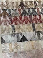 Offre Spéciale jacquard rideau tissu 100% polyester maison textile jacquard rideau tissu maroc style