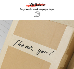 Cinta de Papel Engomada, Cinta Activada por Agua, Ecológica, Escribible, para Sellado de Cajas - Product Image 6