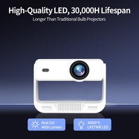 Proyector Inteligente KS4 4K Android 200 ANSI Lúmenes C880 LCD MINI Proyectores para Uso en Exteriores Proyector 4K con Altavoz