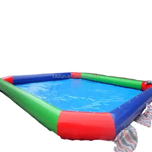 Manufacture PVC 0.9mm Material inflatable pool covers for inground and above ground pools with free air pump for sale