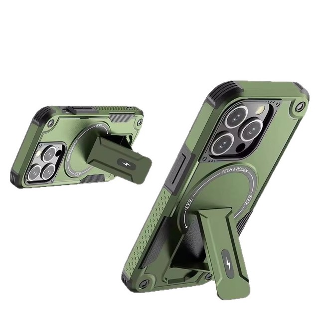 Hidden Kickstand Shockproof Phone Case For iPhone 17 Pro Max, Compatible iPhone 16/14 Full Wrap Protective Cover
