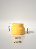 XGH PET Pot de revitalisant pour cheveux en plastique 200g Pot de crème de lotion pour le corps avec couvercle à vis Pots de soins de la peau cosmétiques Impression de logo privé
