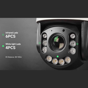 Gwsecu 4MP ống kính kép ánh sáng kép 20x <span class=keywords><strong>Zoom</strong></span> quang PTZ + Bullet tất cả trong một liên kết IP PoE máy ảnh - Product Image 3