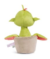 Peluche Monstre en Pot, Jouet en Peluche Monstre Vert Doux avec Pot de Fleurs en Peluche, Jouet Interactif pour Chiens et Chats
